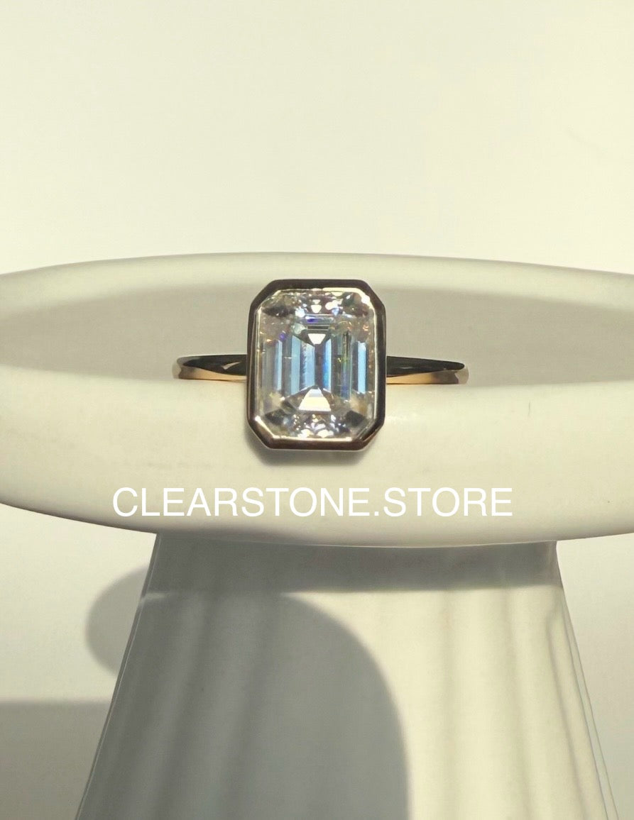 14K YG THE CLAUDIA (EMERALD, 3 Carat) SIZE: 6.5