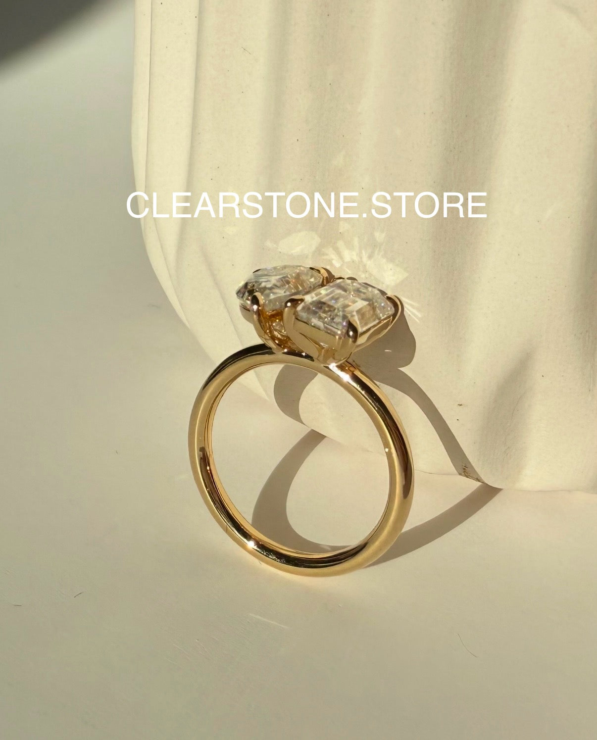 THE XIOMARA (EMERALD & PEAR, 4.25 Carat) LAB DIAMOND