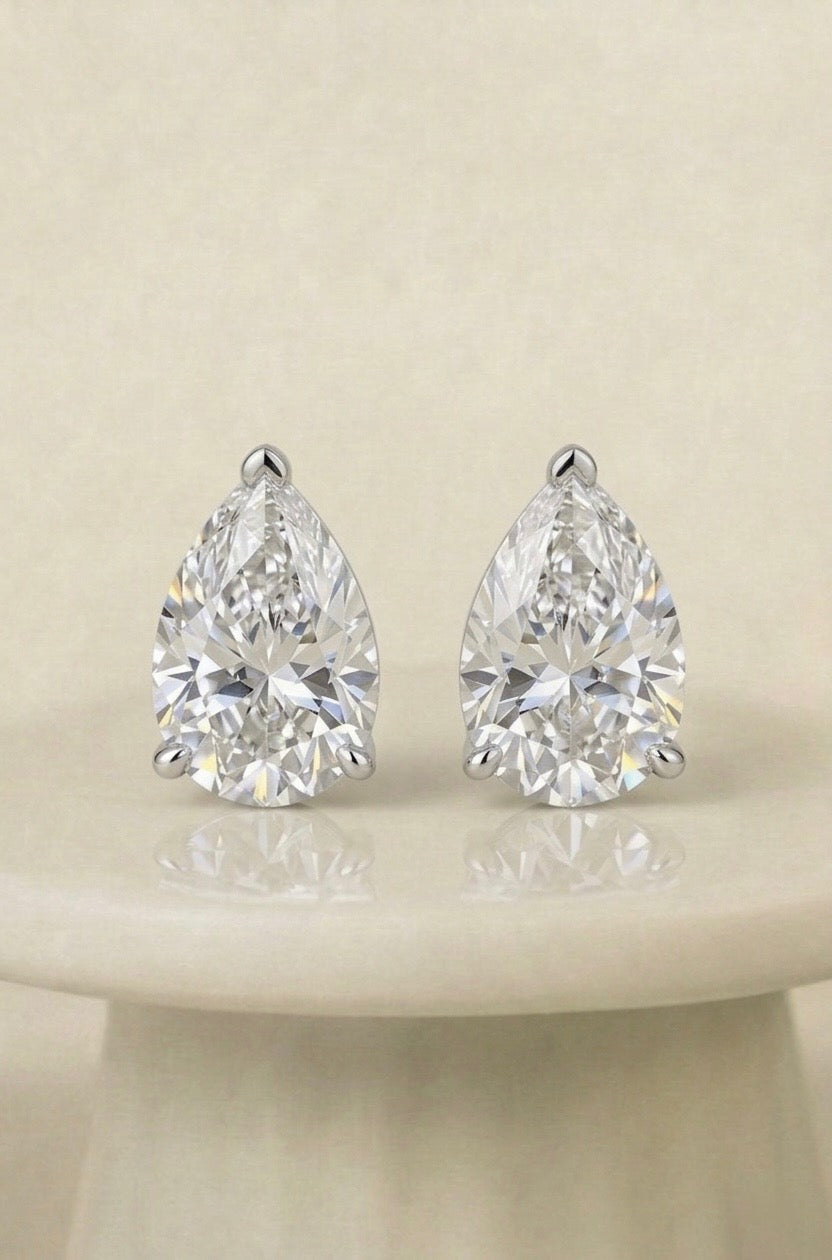 Pear Stud Earrings