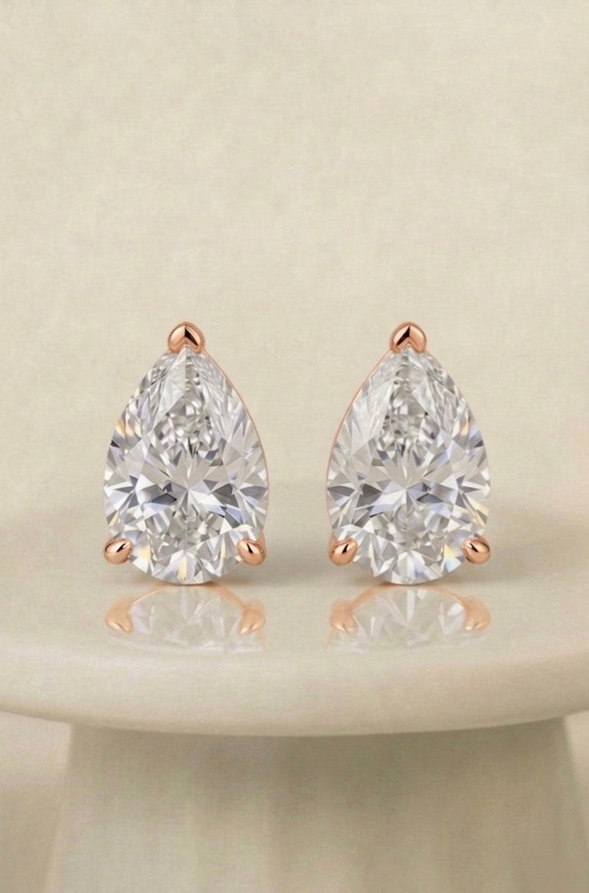 Pear Stud Earrings