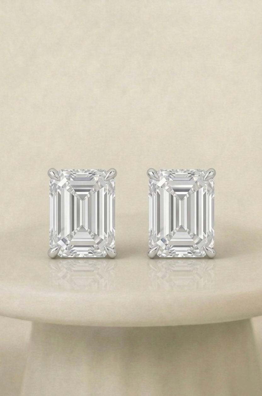 Emerald Stud Earrings
