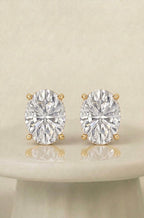 Oval Stud Earrings