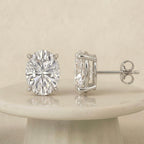 Oval Stud Earrings