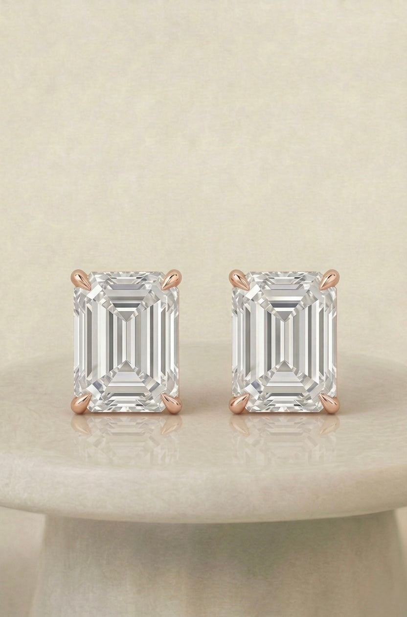 Emerald Stud Earrings