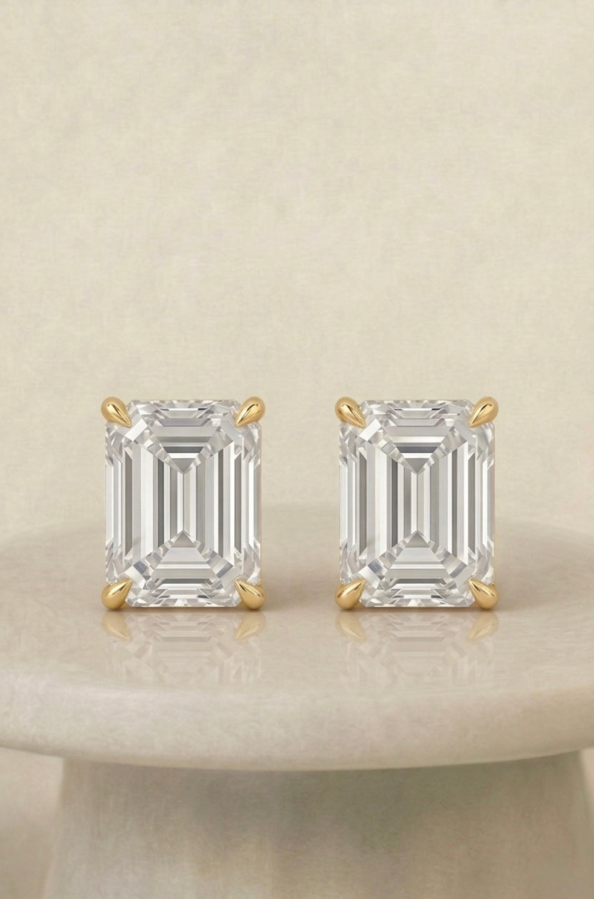 Emerald Stud Earrings