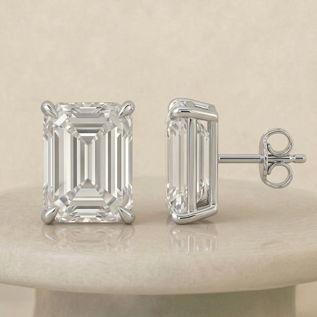 Emerald Stud Earrings
