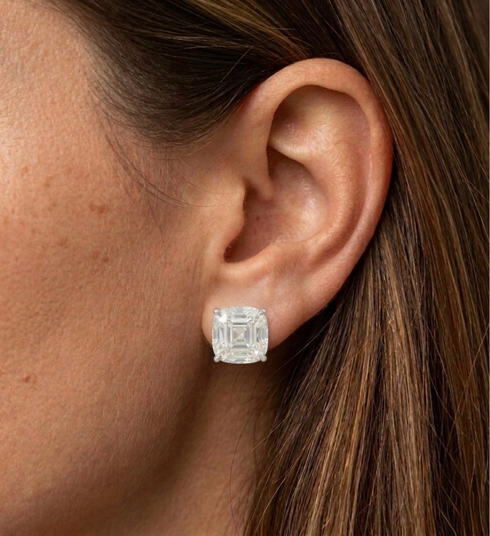 Cushion Stud Earrings