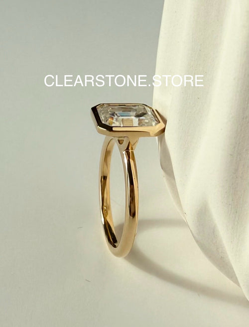 14K YG THE CLAUDIA (EMERALD, 3 Carat) SIZE: 6.5