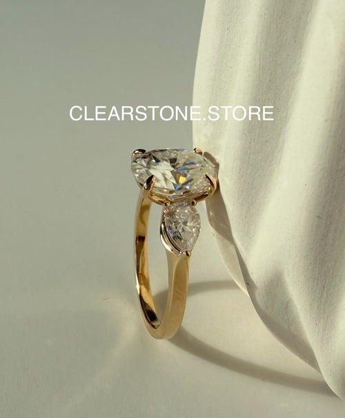 14K YG THE DELILAH (OVAL, 3 Carat) SIZE: 6.5